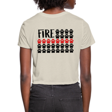 Load image into Gallery viewer, K9s Lead the Way - Fire - Women's Cropped T-Shirt - dust