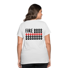 Load image into Gallery viewer, K9s Lead the Way - Fire - Women’s Curvy T-Shirt - white