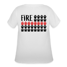 Load image into Gallery viewer, K9s Lead the Way - Fire - Women’s Curvy T-Shirt - white