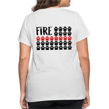 Load image into Gallery viewer, K9s Lead the Way - Fire - Women’s Curvy T-Shirt - white