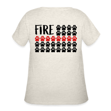 Load image into Gallery viewer, K9s Lead the Way - Fire - Women’s Curvy T-Shirt - heather oatmeal