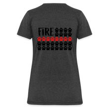 Load image into Gallery viewer, K9s Lead the Way - Fire - Women's T-Shirt - heather black
