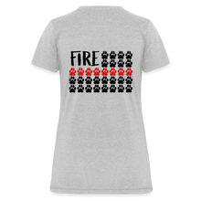 Load image into Gallery viewer, K9s Lead the Way - Fire - Women's T-Shirt - heather gray