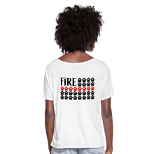 Load image into Gallery viewer, K9s Lead the Way - Fire - Women’s Flowy T-Shirt - white