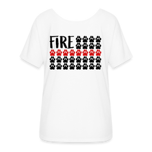 Load image into Gallery viewer, K9s Lead the Way - Fire - Women’s Flowy T-Shirt - white