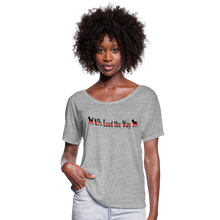 Load image into Gallery viewer, K9s Lead the Way - Fire - Women’s Flowy T-Shirt - heather grey