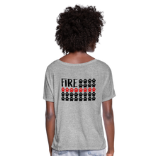 Load image into Gallery viewer, K9s Lead the Way - Fire - Women’s Flowy T-Shirt - heather grey