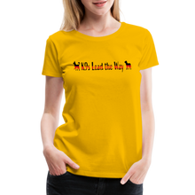Load image into Gallery viewer, K9s Lead the Way - Fire - Women’s Premium T-Shirt - sun yellow