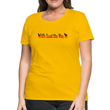 Load image into Gallery viewer, K9s Lead the Way - Fire - Women’s Premium T-Shirt - sun yellow
