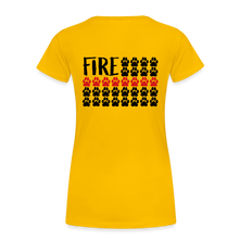 Load image into Gallery viewer, K9s Lead the Way - Fire - Women’s Premium T-Shirt - sun yellow
