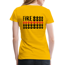 Load image into Gallery viewer, K9s Lead the Way - Fire - Women’s Premium T-Shirt - sun yellow