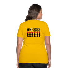 Load image into Gallery viewer, K9s Lead the Way - Fire - Women’s Premium T-Shirt - sun yellow