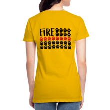 Load image into Gallery viewer, K9s Lead the Way - Fire - Women’s Premium T-Shirt - sun yellow