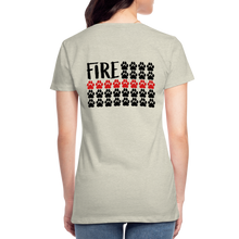 Load image into Gallery viewer, K9s Lead the Way - Fire - Women’s Premium T-Shirt - heather oatmeal