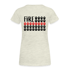Load image into Gallery viewer, K9s Lead the Way - Fire - Women’s Premium T-Shirt - heather oatmeal