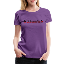 Load image into Gallery viewer, K9s Lead the Way - Fire - Women’s Premium T-Shirt - purple