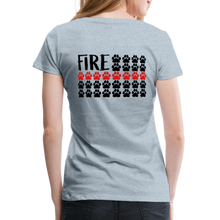 Load image into Gallery viewer, K9s Lead the Way - Fire - Women’s Premium T-Shirt - heather ice blue