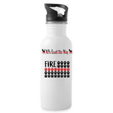 Load image into Gallery viewer, K9s Lead the Way - Fire - Water Bottle - white