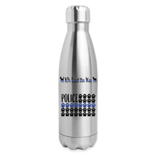 Load image into Gallery viewer, K9s Lead the Way - Police - Insulated Stainless Steel Water Bottle - silver