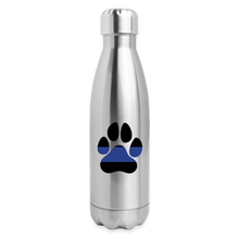 Load image into Gallery viewer, K9s Lead the Way - Police - Insulated Stainless Steel Water Bottle - silver