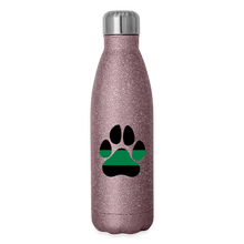 Load image into Gallery viewer, K9s Lead the Way - Military - Insulated Stainless Steel Water Bottle - pink glitter