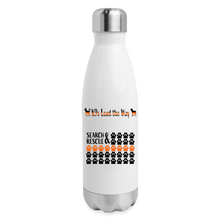 Load image into Gallery viewer, K9s Lead the Way - SAR - Insulated Stainless Steel Water Bottle - white