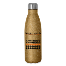 Load image into Gallery viewer, K9s Lead the Way - SAR - Insulated Stainless Steel Water Bottle - gold glitter