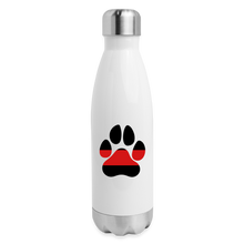 Load image into Gallery viewer, K9s Lead the Way - Fire - Insulated Stainless Steel Water Bottle - white