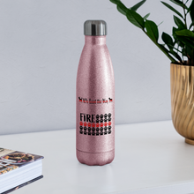 Load image into Gallery viewer, K9s Lead the Way - Fire - Insulated Stainless Steel Water Bottle - pink glitter