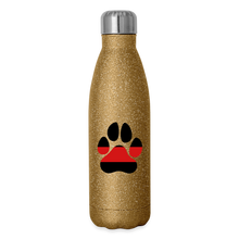 Load image into Gallery viewer, K9s Lead the Way - Fire - Insulated Stainless Steel Water Bottle - gold glitter