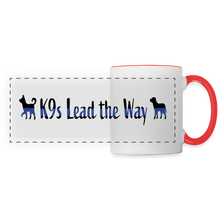 Load image into Gallery viewer, K9s Lead the Way - Police - Panoramic Mug - white/red