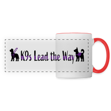 Load image into Gallery viewer, K9s Lead the Way - Service - Panoramic Mug - white/red