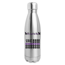 Load image into Gallery viewer, K9s Lead the Way - Service - Insulated Stainless Steel Water Bottle - silver
