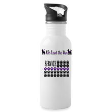 Load image into Gallery viewer, K9s Lead the Way - Service - Water Bottle - white