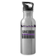Load image into Gallery viewer, K9s Lead the Way - Service - Water Bottle - silver