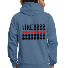 Load image into Gallery viewer, K9s Lead the Way - Fire - Men's Hoodie - denim blue