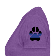 Load image into Gallery viewer, K9s Lead the Way - Police - Women's T-Shirt - purple heather