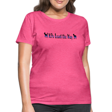 Load image into Gallery viewer, K9s Lead the Way - Police - Women's T-Shirt - heather pink