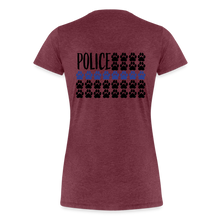 Load image into Gallery viewer, K9s Lead the Way - Police - Women’s Premium T-Shirt - heather burgundy