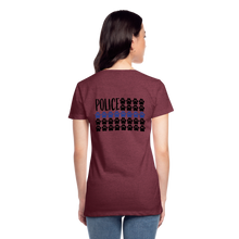 Load image into Gallery viewer, K9s Lead the Way - Police - Women’s Premium T-Shirt - heather burgundy