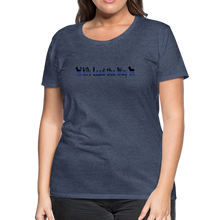 Load image into Gallery viewer, K9s Lead the Way - Police - Women’s Premium T-Shirt - heather blue