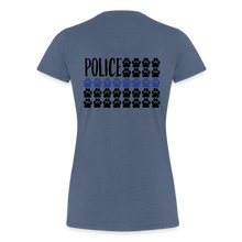 Load image into Gallery viewer, K9s Lead the Way - Police - Women’s Premium T-Shirt - heather blue