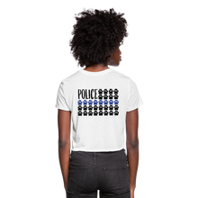 Load image into Gallery viewer, K9s Lead the Way - Police - Women's Cropped T-Shirt - white