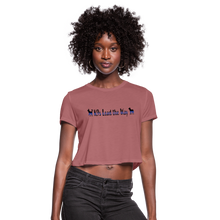 Load image into Gallery viewer, K9s Lead the Way - Police - Women's Cropped T-Shirt - mauve
