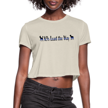 Load image into Gallery viewer, K9s Lead the Way - Police - Women's Cropped T-Shirt - dust