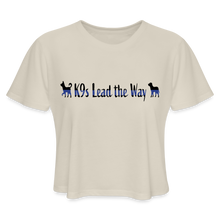 Load image into Gallery viewer, K9s Lead the Way - Police - Women's Cropped T-Shirt - dust