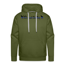 Load image into Gallery viewer, K9s Lead the Way - Police - Men’s Premium Hoodie - olive green