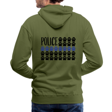 Load image into Gallery viewer, K9s Lead the Way - Police - Men’s Premium Hoodie - olive green