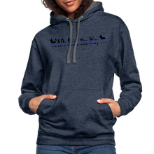Load image into Gallery viewer, K9s Lead the Way - Police - Contrast Hoodie - indigo heather/asphalt