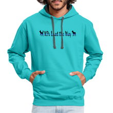 Load image into Gallery viewer, K9s Lead the Way - Police - Contrast Hoodie - scuba blue/asphalt